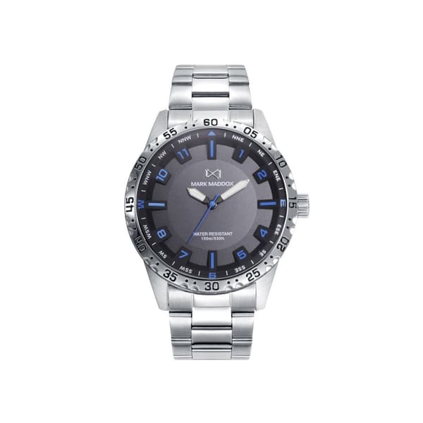 Herreur Mark Maddox HM0134-14 Grå Sølvfarvet (Ø 44 mm)