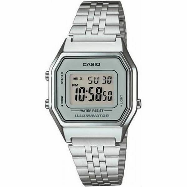 Unisexklocka Casio LA680WEA-7EF Grå Silvrig (Ø 33 mm)