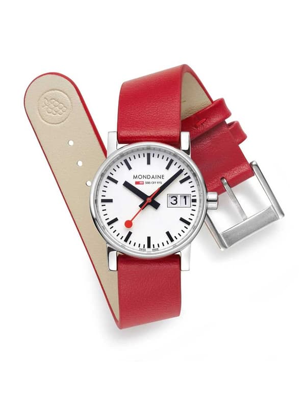 Ladies Watch Mondaine MSE.30210.LCV.SET, Quartz, 30mm, 3ATM