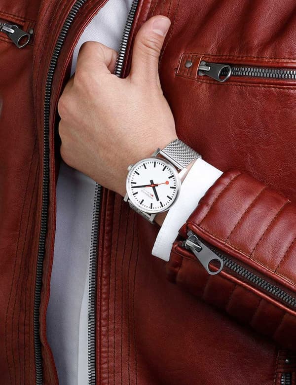 Mens Watch Mondaine MSE.43110.SJ, Quartz, 43mm, 3ATM