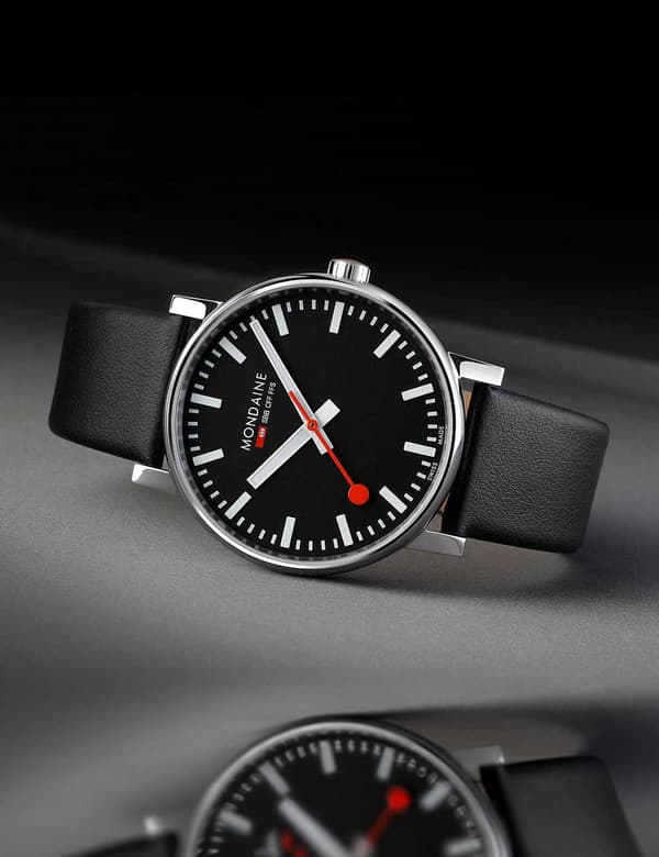 Mens Watch Mondaine MSE.43120.LB, Quartz, 43mm, 3ATM
