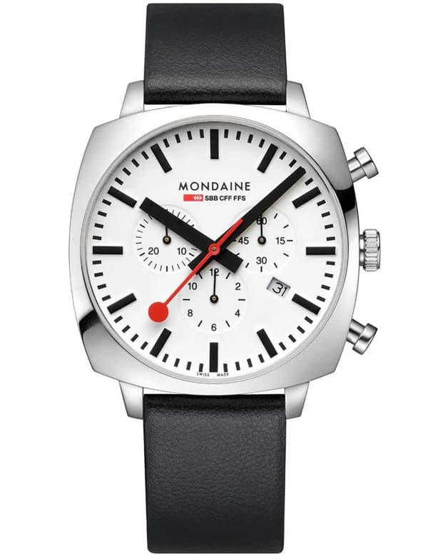 Mens Watch Mondaine MSL.41410.LBV.SET, Quartz, 41mm, 5ATM