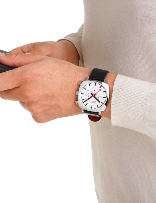 Mens Watch Mondaine MSL.41410.LBV.SET, Quartz, 41mm, 5ATM