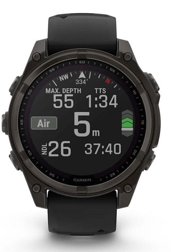 Smartwatch fenix 8 sapp. sol/svart/grå 010-02907-11, Garmin