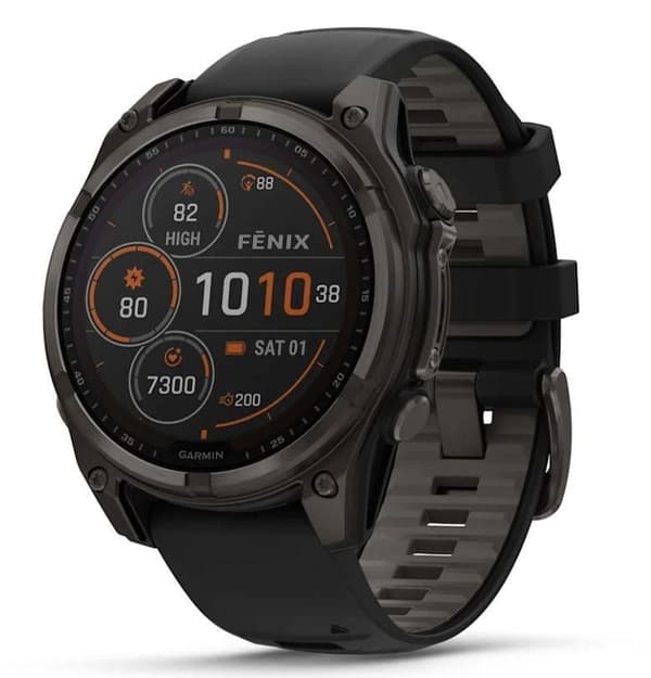 Smartwatch fenix 8 sapp. sol/svart/grå 010-02907-11, Garmin