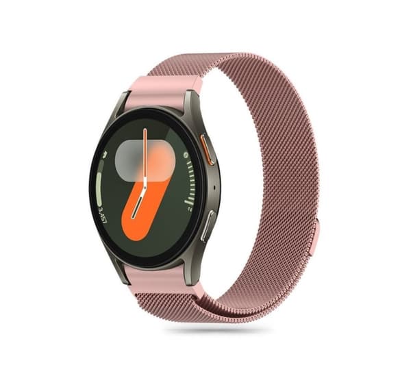 Tech-Protect klokkerem MilaneseBand Samsung Galaxy Watch4/5/5 Pro/6/7/FE, rosa gull