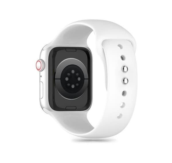 Tech-Protect klokkerem Silikon Apple Watch 38/40/41mm, hvit