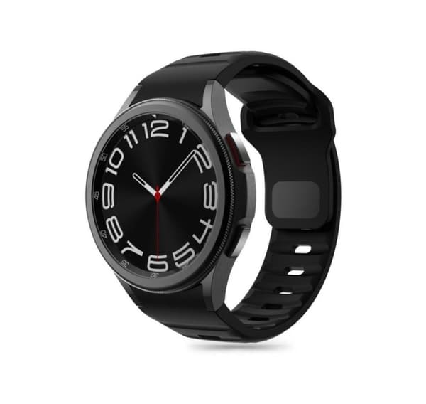 Tech-Protect klokkerem Silicone Line Samsung Galaxy Watch4/5/5 Pro/6/7/FE, svart