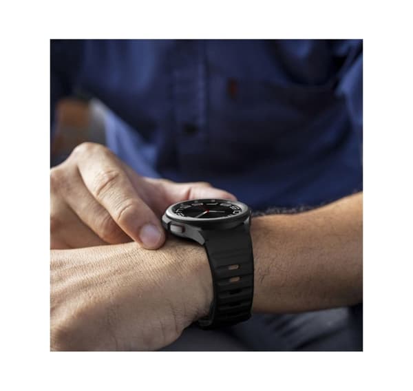 Tech-Protect klokkerem Silicone Line Samsung Galaxy Watch4/5/5 Pro/6/7/FE, svart