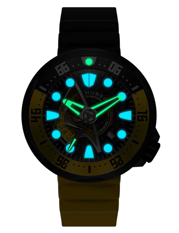 Mens Watch Nubeo NB-6104-01, Automatic, 50mm, 100ATM