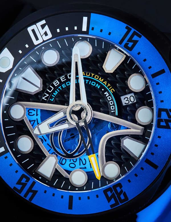 Mens Watch Nubeo NB-6104-02, Automatic, 50mm, 100ATM
