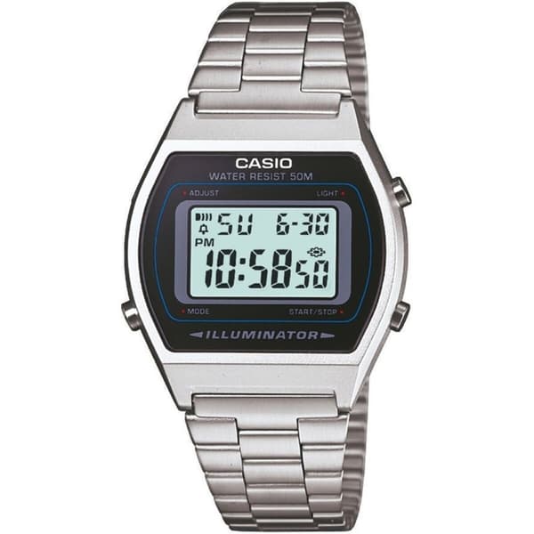 Unisex ur Casio ILLUMINATOR - CLASSIC SILVER (Ø 35 mm)