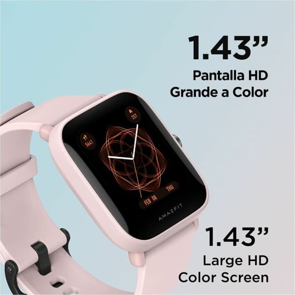 Smartklocka Amazfit Bip U Pro 1,43" GPS Bluetooth Svart Rosa 1,43"