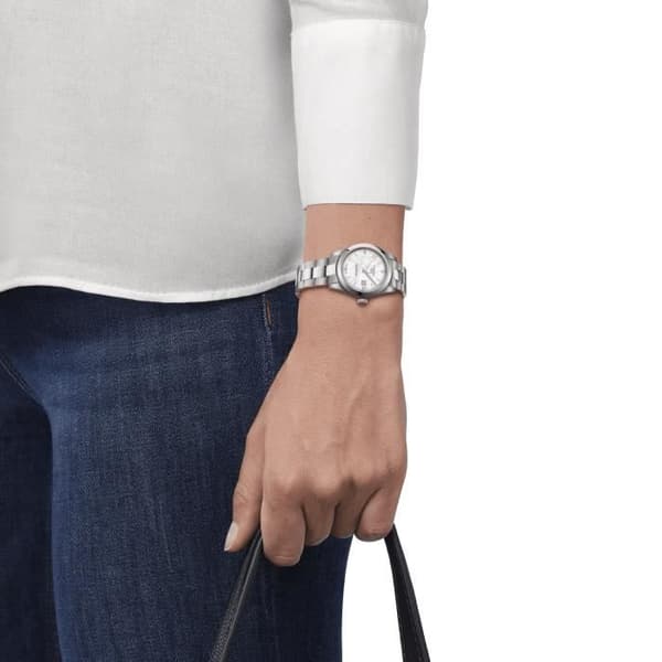Klocka - Tissot - T-My Lady - Automatisk - 29mm - Moderpärla - Diamanter