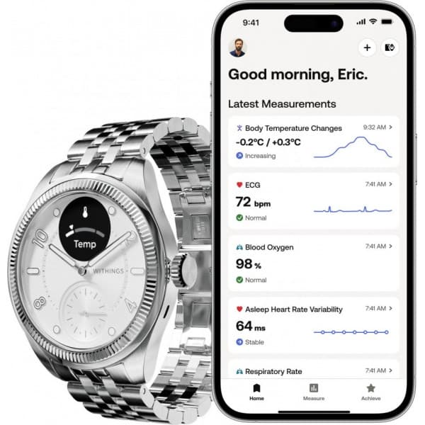 Withings Scanwatch Nova -smartwatch, 42 mm, Brilliant White