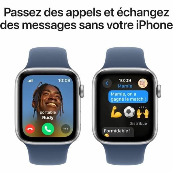 Smartklokke Apple Watch SE Blå Sølv Ø 44 mm