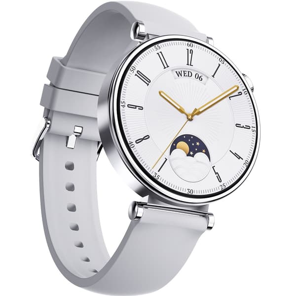 Riversong Smartwatch GLOW med 1,32" högupplöst AMOLED-skärm och IP68 - Silver