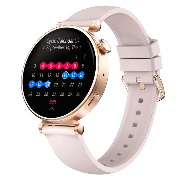 Riversong Smartwatch GLOW med 1,32" AMOLED-skærm i høj opløsning og IP68 - Rose Gold