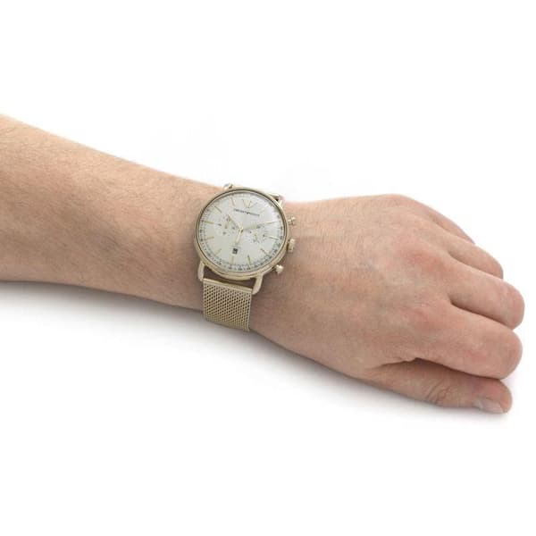 Emporio Armani AR11315 Chronograph Herreur i rustfrit stål