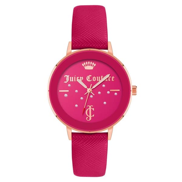 Klocka - Juicy Couture - JC1264RGHP - Läder - Kvarts - Chic
