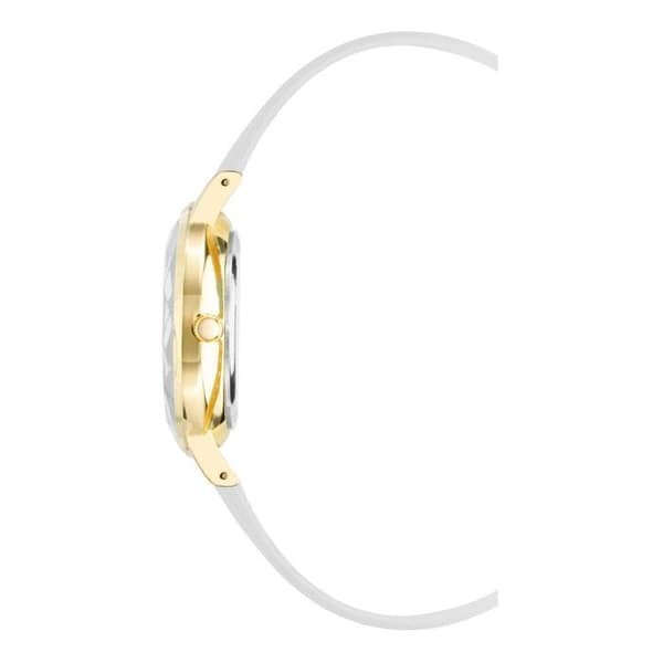 Kvinnoarmband - Juicy Couture - JC1326GPWT - Läder - Metallskiva 34mm - Chic stil