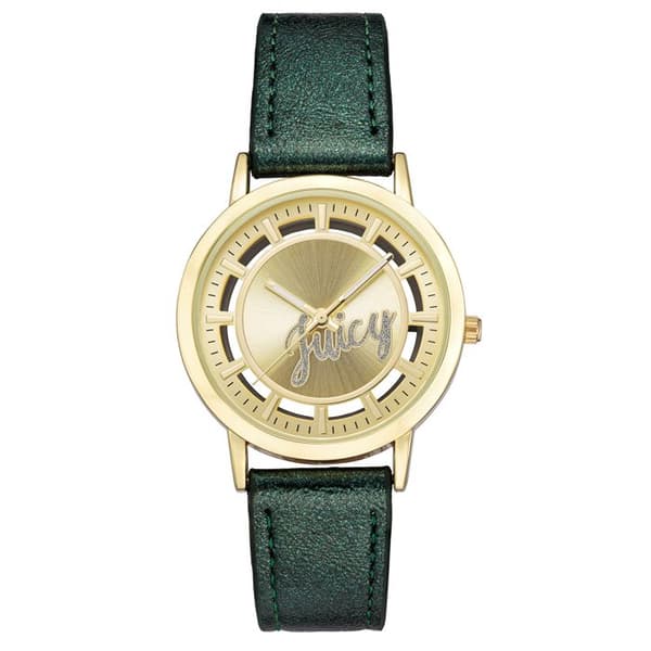 Klocka - Juicy Couture - JC1214GPGN - Läder - Kvarts - 36mm