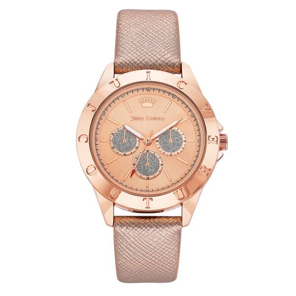 Kvinnoarmband - Juicy Couture - JC1294RGRG - Läder - Kvarts - 38 mm