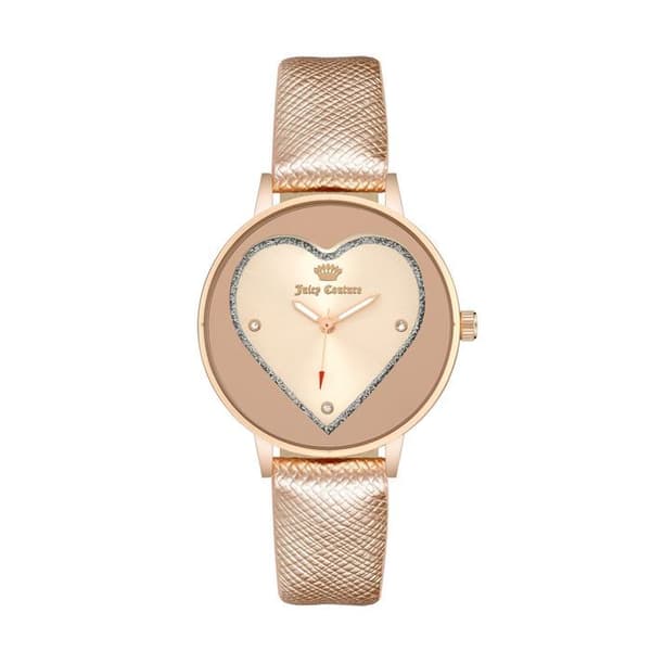 Kvinnoarmband - Juicy Couture - JC1234RGRG - Läder - Kvarts - 38 mm