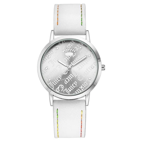 Kvinnoarmband för klockan - Juicy Couture - JC1255WTWT - Läder - Kvarts - 36 mm