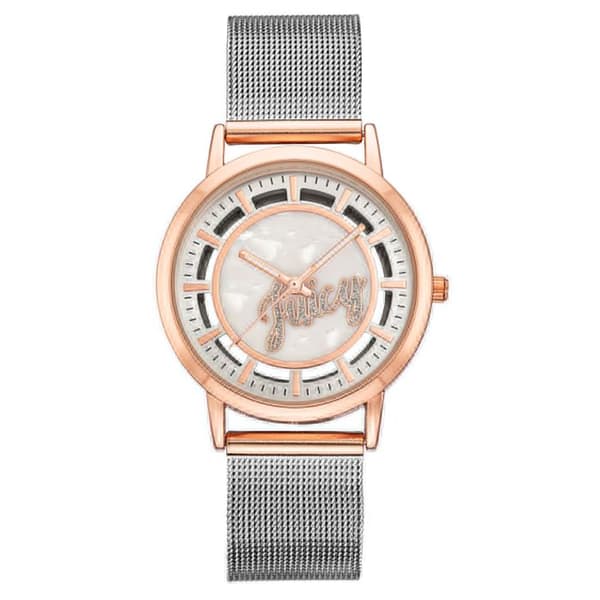 Kvinnotavla - Juicy Couture - JC1217WTRT - Rostfritt stål - Metallskiva 36 MM - Kvartsrörelse