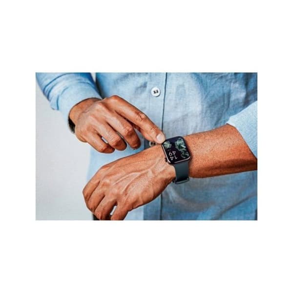 SPC Smartee Duo 2 - Ansluten klocka med extra armband, 1,78” AMOLED-skärm, 7-dagars batteri - Svart/Grön
