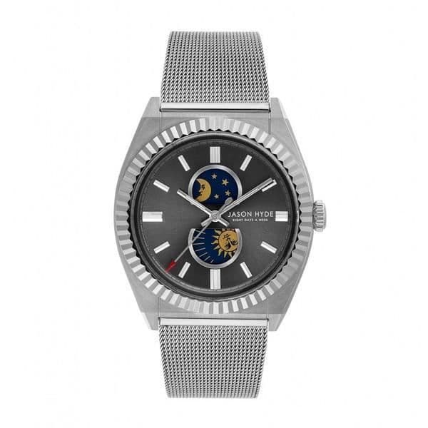 Jason Hyde Herrklocka JH41005 - Jason Hyde - Ø 40 mm - Kvarts - Analog - Vuxen - Grå - Stål