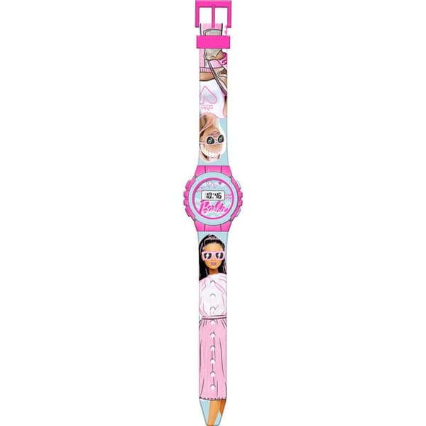 Klocka - Mattel - Barbie - Digital - Kvarts - Barn - Flicka - Vit/rosa