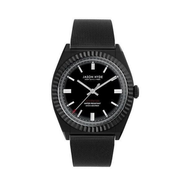 Jason Hyde Herrklocka JH10009 (Ø 40 mm) - Jason Hyde - Kvarts - Alfanumerisk - Vuxen - Svart - Stål