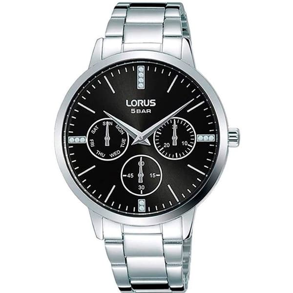 Klocka - Seiko UK Limited - RP631DX9 - Svart urtavla - Silverfärgad boett - Stålarmband