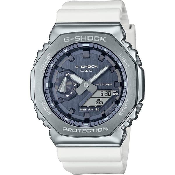 Casio Watch - Dam - GM-2100WS-7AER - Vattentät 20 Atm - Vit plastrem