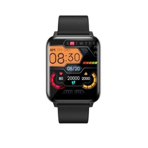 Smartwatch - LENOVO - E1 MAX - Svart - 10 dagars batteritid - Hjärtövervakning