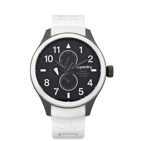 Klocka - SUPERDRY - SYG110W - Stål - Vit silikon - Analog
