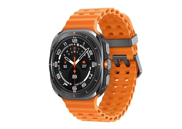 Ansluten klocka med 1,5' Super AMOLED-skärm, Penta-core-processor, eSIM, 8GB internminne och Android Wear OS.