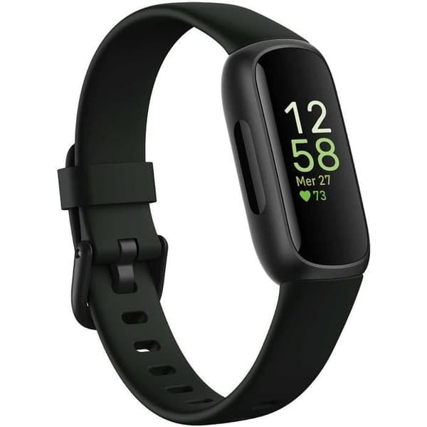 Smartwatch - Fitbit - Inspire 3 - Vattentålig - Batteritid 10 dagar - Unisex Svart