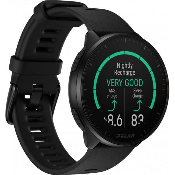 Polar Pacer -GPS-løbeur, Nat Sort