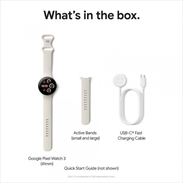 Google Pixel Watch 3 WiFi - smartwatch, 41 mm, Obsidian / Mat sort