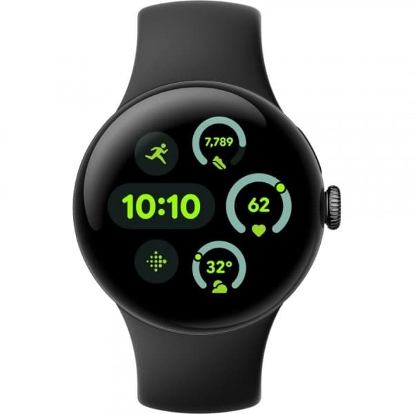 Google Pixel Watch 3 WiFi - smartwatch, 41 mm, Obsidian / Mat sort