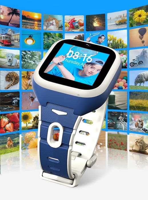 Barnsmartwatch - Xiaomi - Mibro P5 - SIM 4G - Vattentålighet IPX8 - HD-videosamtal