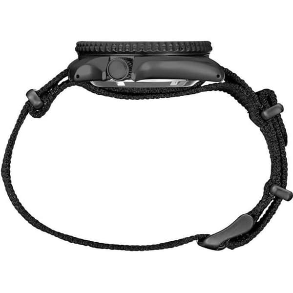Klocka - Seiko - 5 SRPJ37 - Mekanisk - Grön Urskiva - Svart Tygarmband