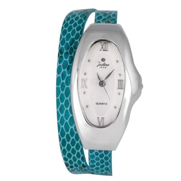 Damklocka Justina 21659 Silver - Kvarts - Analog - Vuxen - Silver - Dam - Justina