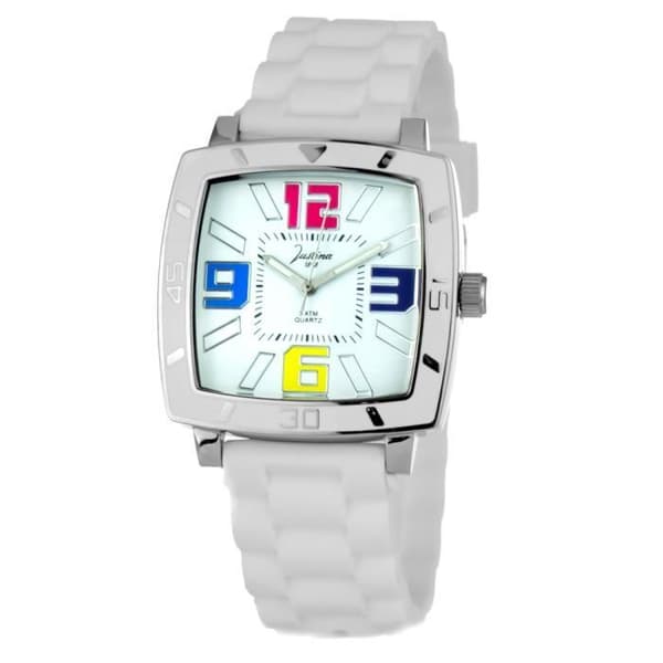 Justina 21971B silver unisex klocka - Quartz urverk - Analog - Unisex