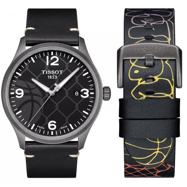 Men's Watch Tissot GENT XL 3X3 STREET BASKETBALL - SPECIAL PACK. 2 STRAPS (Ø 45 mm)