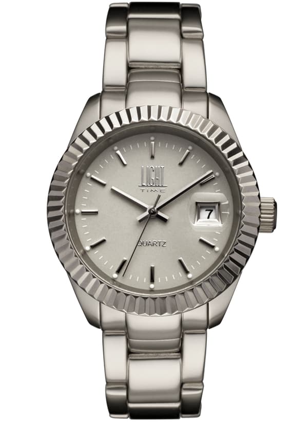 Unisex Watch Light Time ALLUMINIUM (Ø 34 mm)