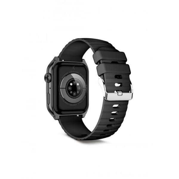 KSIX Olympo Black Square Dial Smartwatch med 1,96" AMOLED-pekskärm, Bluetooth 5.3-anslutning, vattentäthet